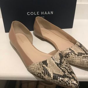 Cole Haan sneak print flats